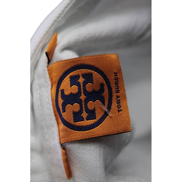 Tory Burch Womens Zipper Fly High Rise Cropped Jeans White Denim Size 29 - Picture 4 of 6